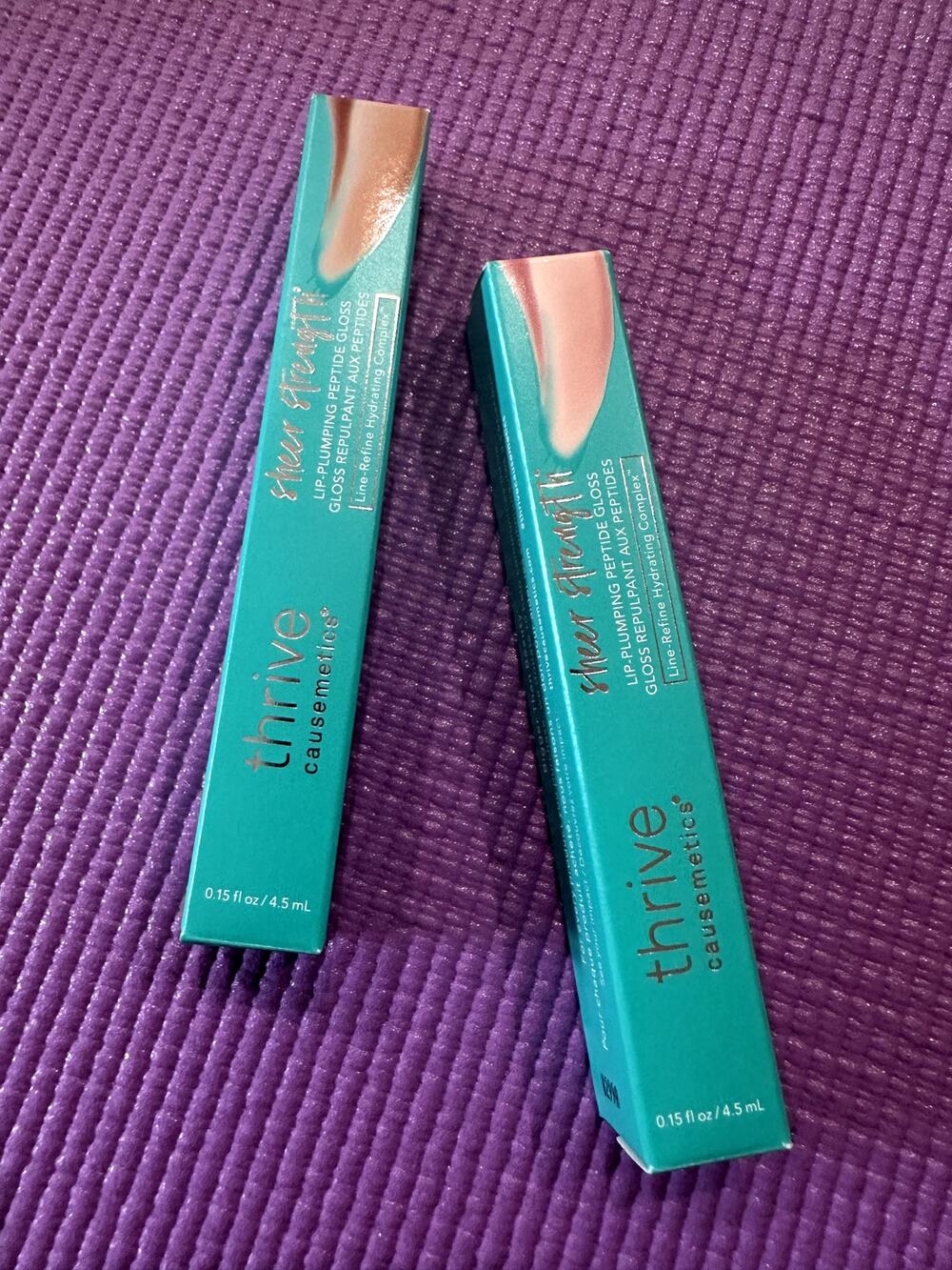 New 2 Thrive Causemetics Lip Plumping Peptide Gloss Kaisa & Kackie Full Size
